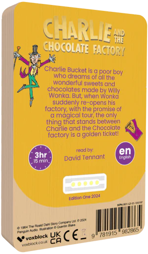 Charlie and the Chocolate Factory - Voxblock Audiobook - Audiobook from The Bookhouse Broughty Ferry- Just £13.99! Shop now
