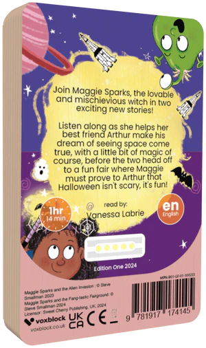 Maggie Sparks and the Alien Invasion & Maggie Sparks and the Fang-tastic Fairground - Voxblock Audiobook - Audiobook from The Bookhouse Broughty Ferry- Just £9.99! Shop now