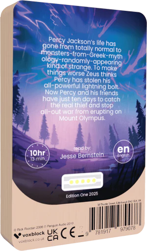Percy Jackson and the Lightning Thief - Voxblock - Book from The Bookhouse Broughty Ferry- Just £13.99! Shop now