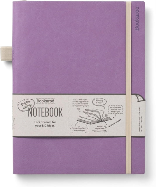 Bookaroo Bigger Things Notebook Journal - Aubergine - Gifts and Toys from The Bookhouse Broughty Ferry- Just £14.99! Shop now