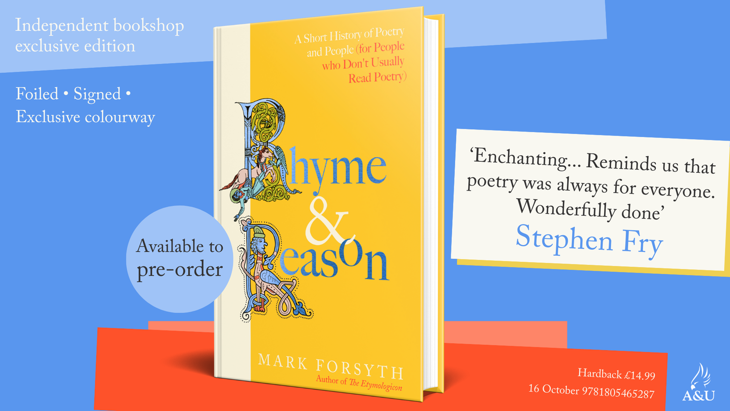 Rhyme and Reason - INDIE EXCLUSIVE EDITION - Book from The Bookhouse Broughty Ferry- Just £13.49! Shop now
