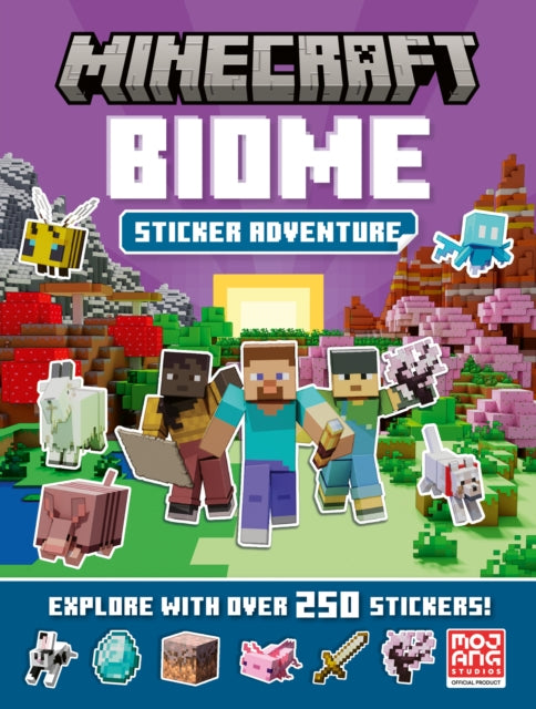 Minecraft Biome Adventure Sticker Book - Book from The Bookhouse Broughty Ferry- Just £6.99! Shop now