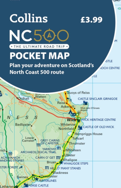 NC500 Pocket Map : Plan Your Adventure on Scotland’s North Coast 500 Route Official Map - Book from The Bookhouse Broughty Ferry- Just £3.99! Shop now