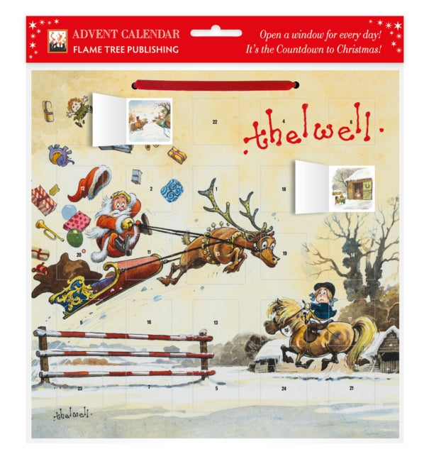Norman Thelwell: Showjumping Santa Advent Calendar (with stickers) - Book from The Bookhouse Broughty Ferry- Just £6.99! Shop now