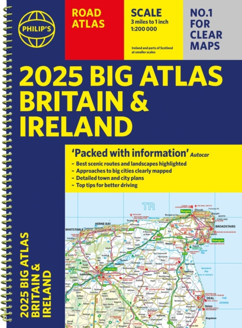 2025 Philip's Big Road Atlas of Britain & Ireland - Book from The Bookhouse Broughty Ferry- Just £15.99! Shop now