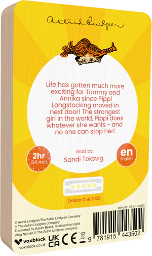 Pippi Longstocking - VoxBlock Audiobook - Audiobook from The Bookhouse Broughty Ferry- Just £12.99! Shop now