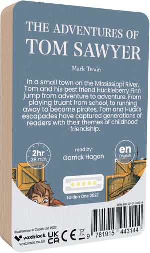The Adventures of Tom Sawyer - Voxblock Audiobook - Audiobook from The Bookhouse Broughty Ferry- Just £12.99! Shop now