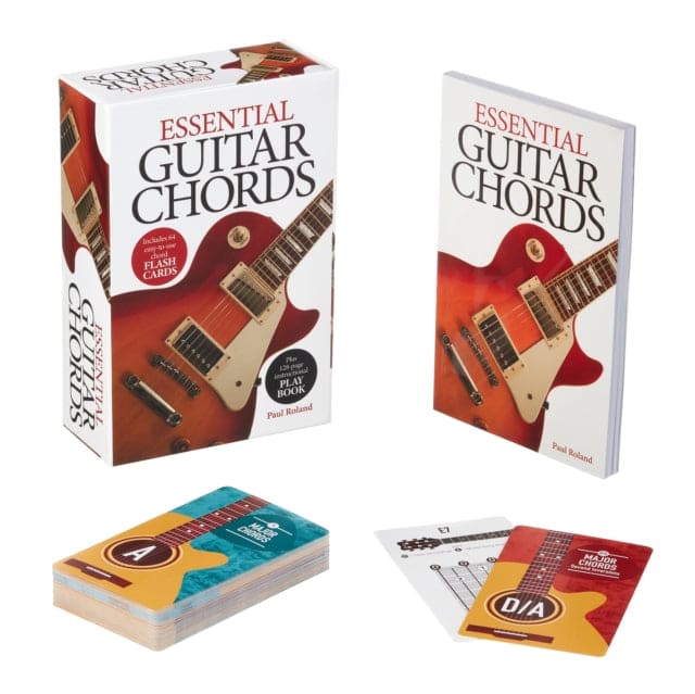 Essential Guitar Chords Book & Card Deck : Includes 64 Easy-to-Use Chord Flash Cards, Plus 128-Page Instructional Play Book - Book from The Bookhouse Broughty Ferry- Just £19.99! Shop now