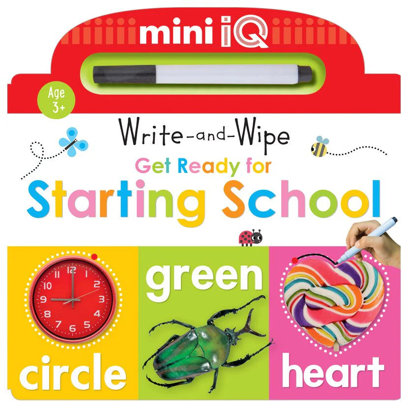 Mini Iq Write-And-Wipe Get Ready For Starting School - Book from The Bookhouse Broughty Ferry- Just £8.99! Shop now