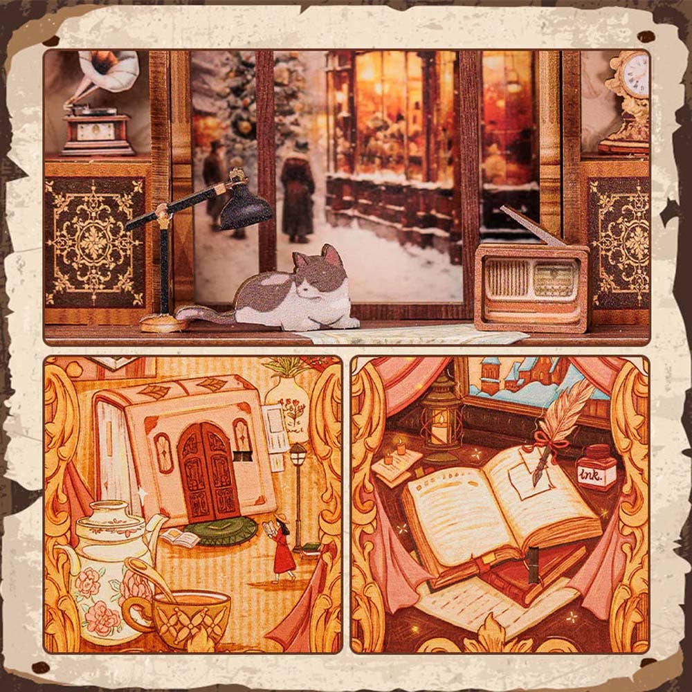 DIY Book Nook kit - Bookshop Memories - Craft Kit from The Bookhouse Broughty Ferry- Just £44.95! Shop now