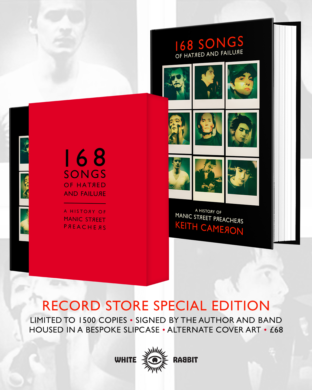 168 Songs of Hatred and Failure The History Of Manic Street Preachers - Special Collectors Signed Edition -  from The Bookhouse Broughty Ferry- Just £61.20! Shop now