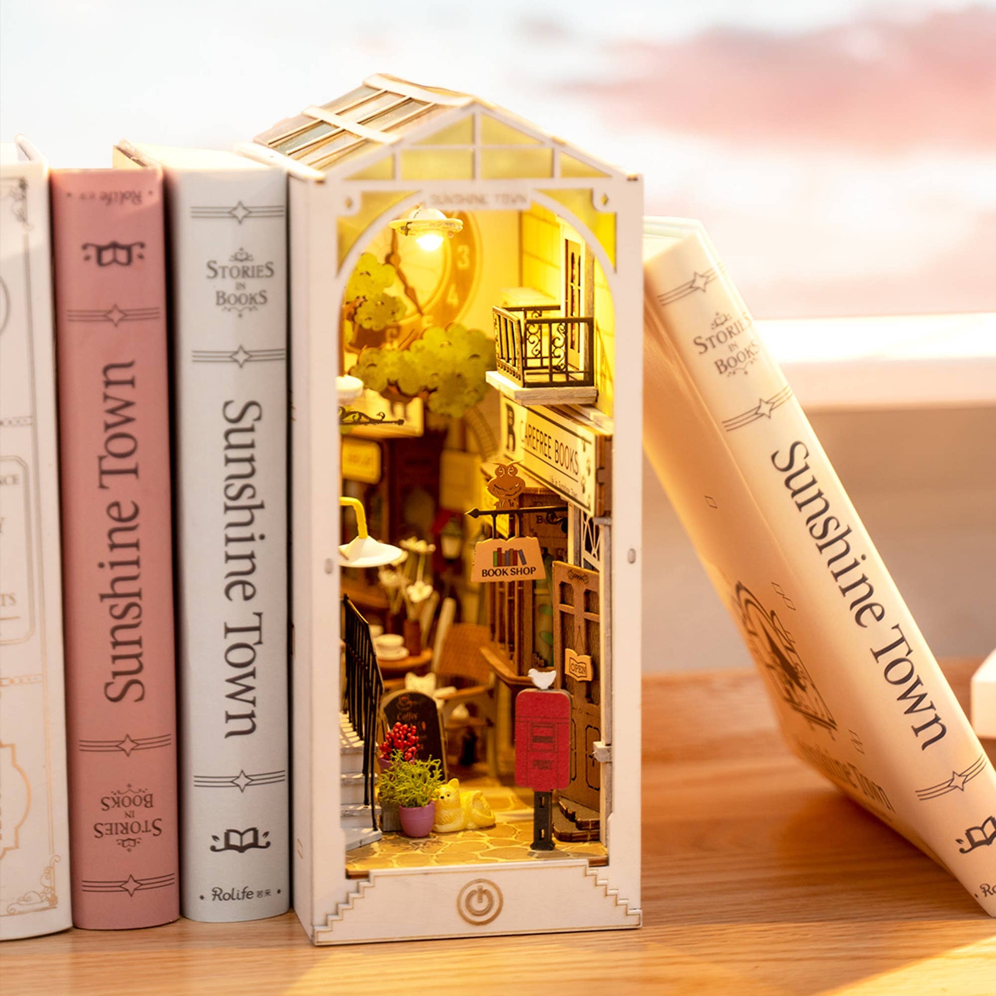 DIY Miniature House Book Nook Kit: Sunshine Town -  from The Bookhouse Broughty Ferry- Just £39.95! Shop now