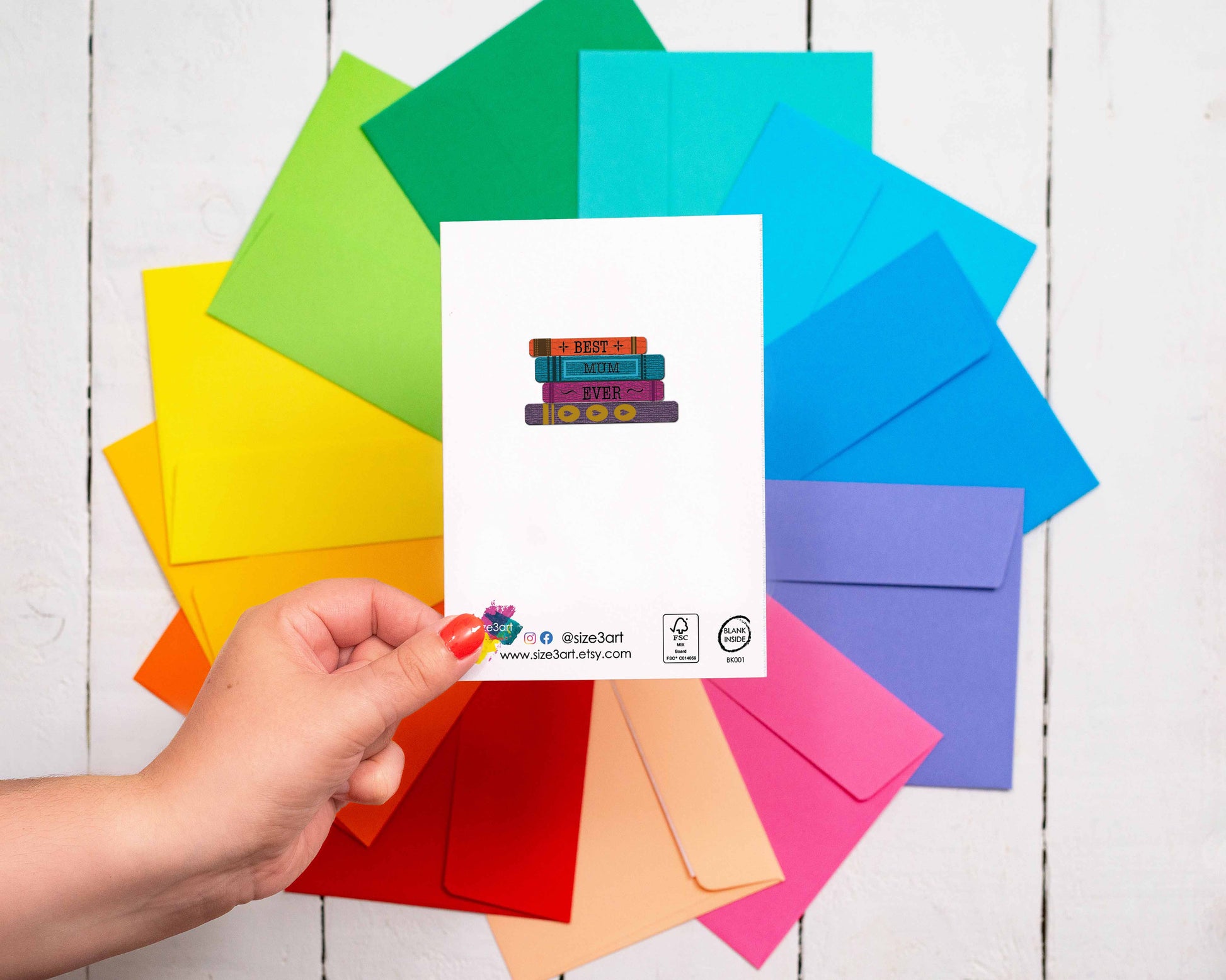 Mum Birthday Greeting Card - Books - Great for Bookshops -  from The Bookhouse Broughty Ferry- Just £2.95! Shop now