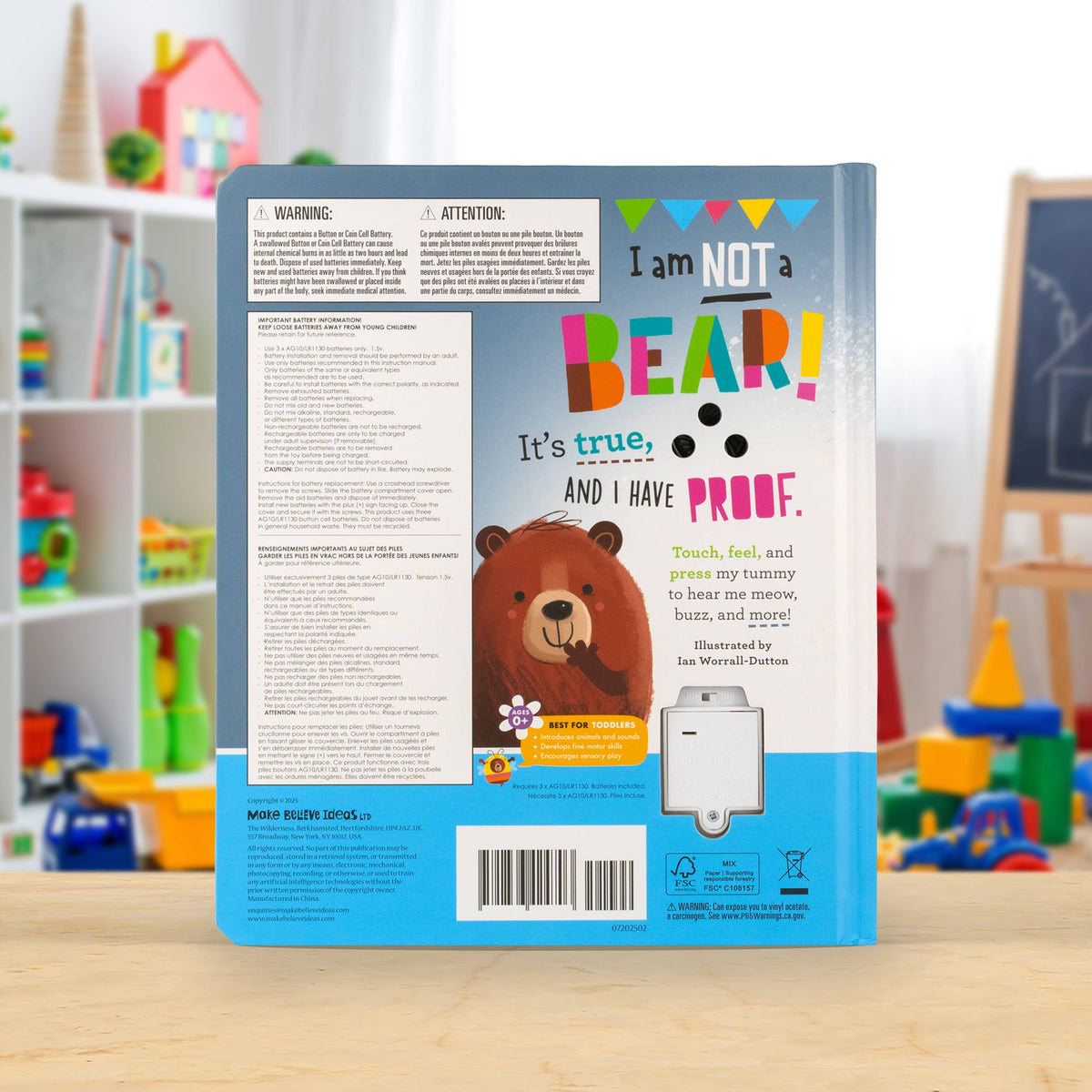 I am Not a Bear! Touch and Feel Sound Book - Book from The Bookhouse Broughty Ferry- Just £12.99! Shop now