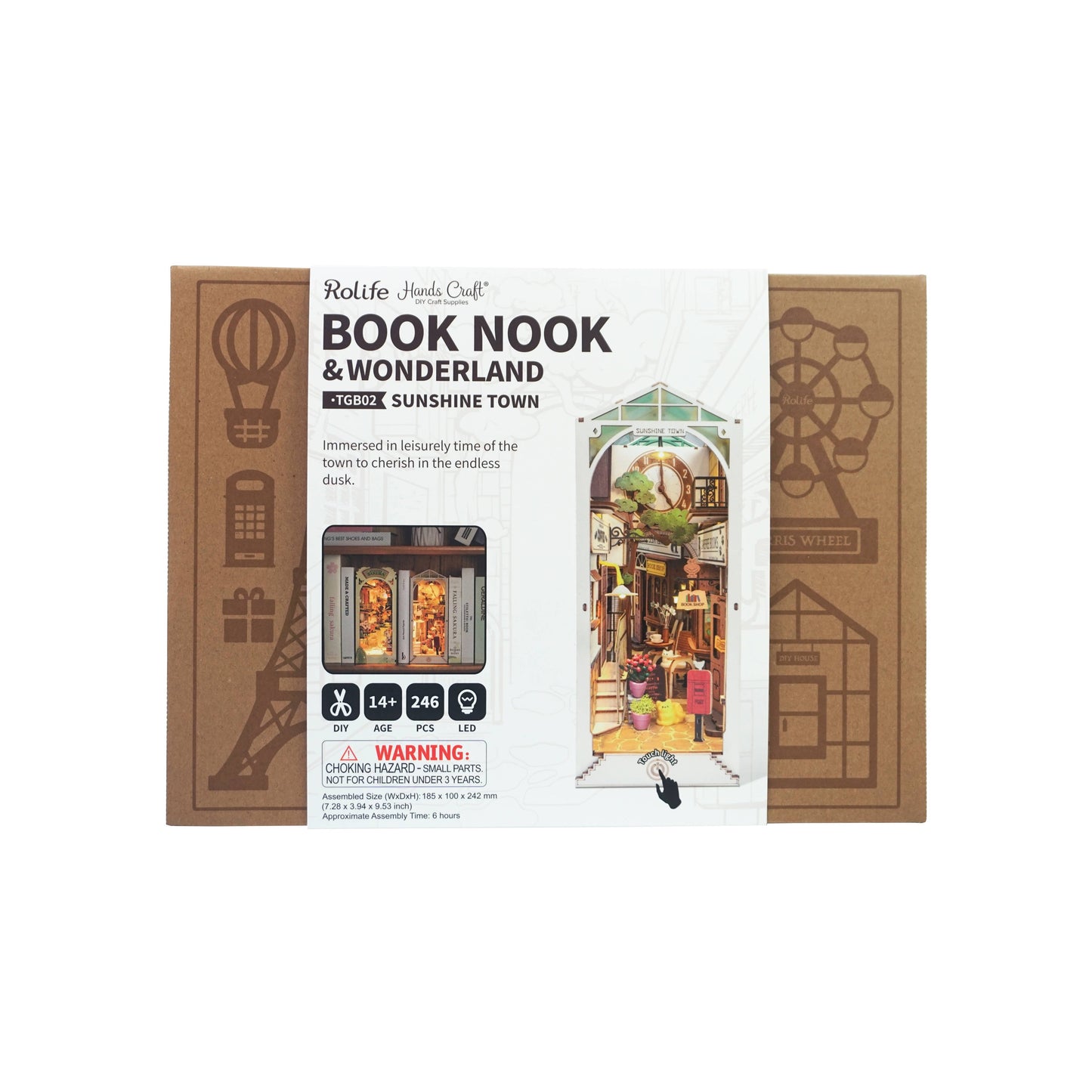 DIY Miniature House Book Nook Kit: Sunshine Town -  from The Bookhouse Broughty Ferry- Just £39.95! Shop now