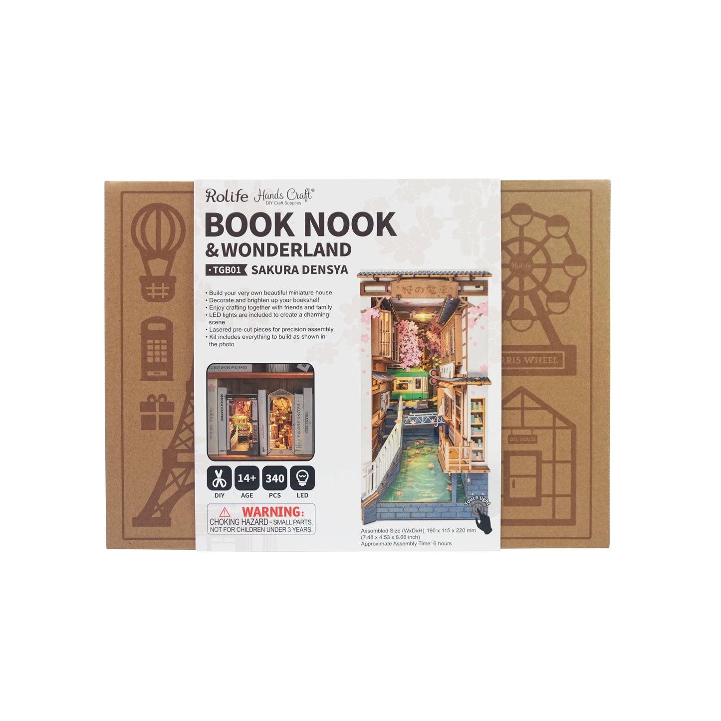 DIY Miniature House Book Nook Kit: Sakura Densya -  from The Bookhouse Broughty Ferry- Just £39.95! Shop now