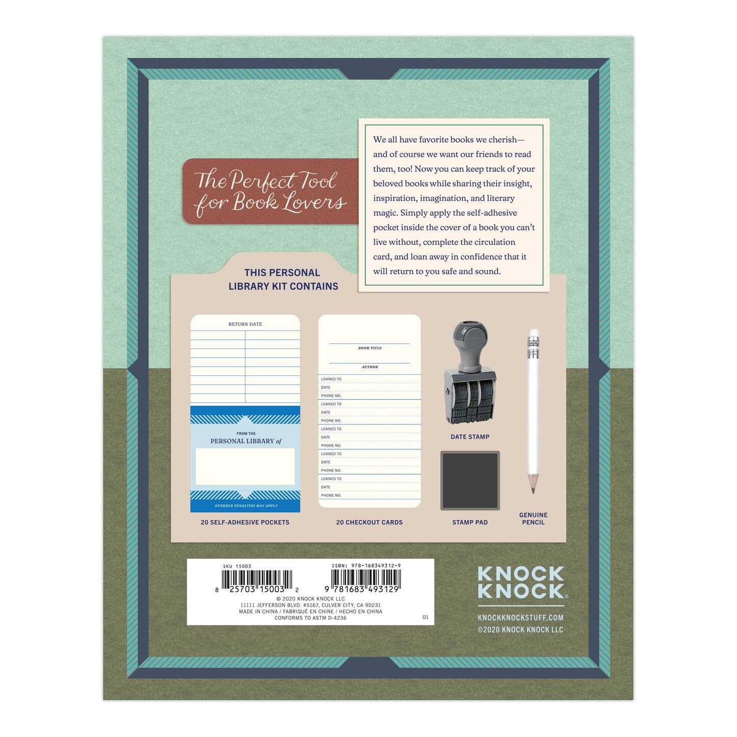 Knock Knock Personal Library Kit Classic Edition PLK Book Bo -  from The Bookhouse Broughty Ferry- Just £17.95! Shop now