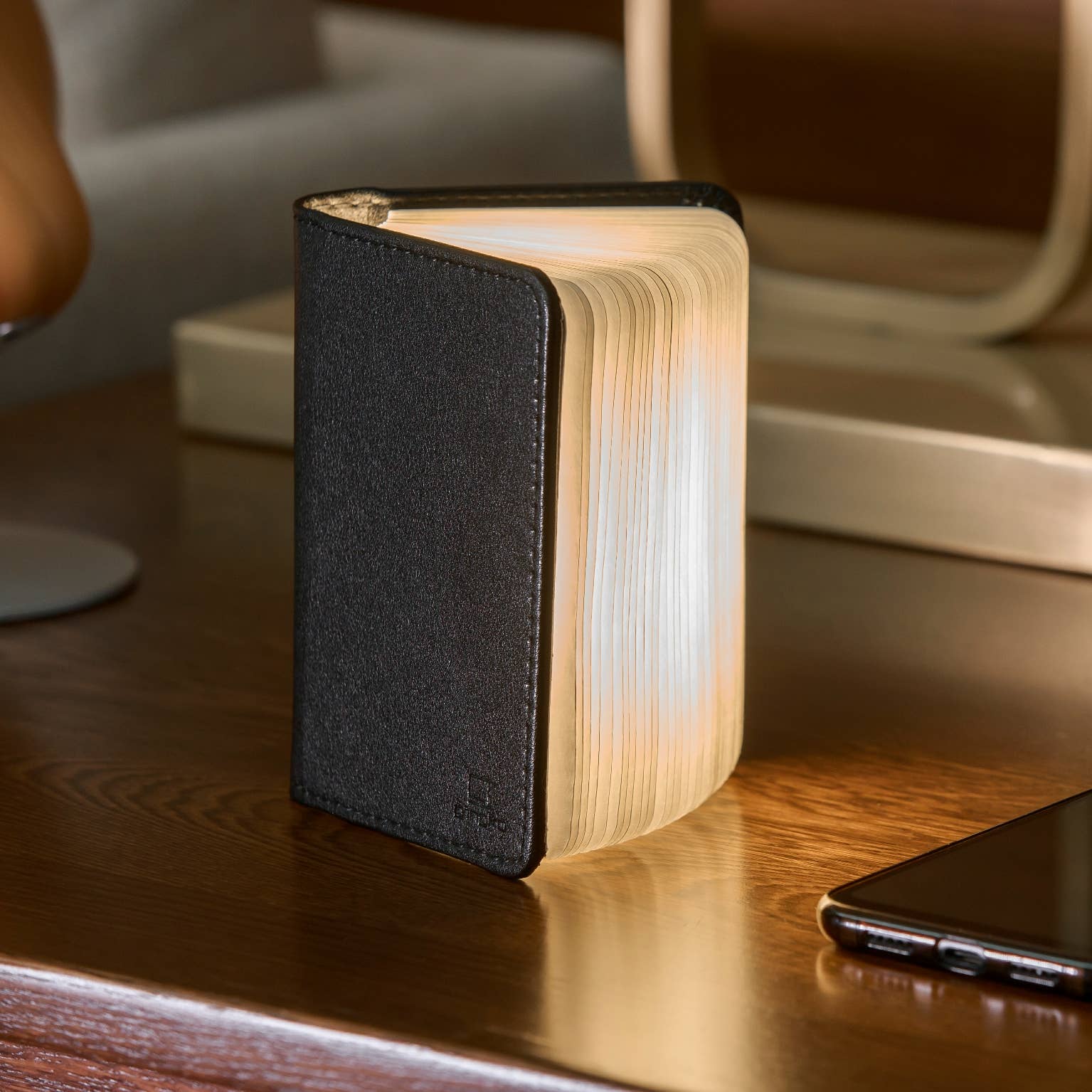 Bonded Black Leather Smart Book Light -  from The Bookhouse Broughty Ferry- Just £34.99! Shop now