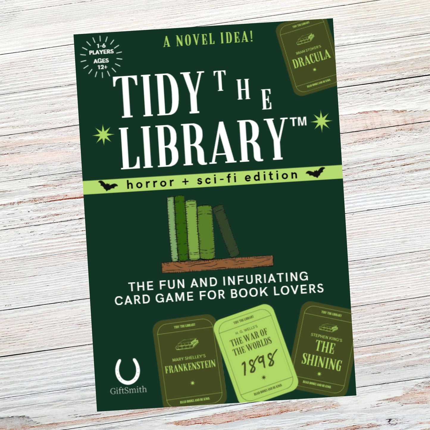 TIDY THE LIBRARY: The Horror + Sci-Fi Edition - Bookish Game -  from The Bookhouse Broughty Ferry- Just £10! Shop now
