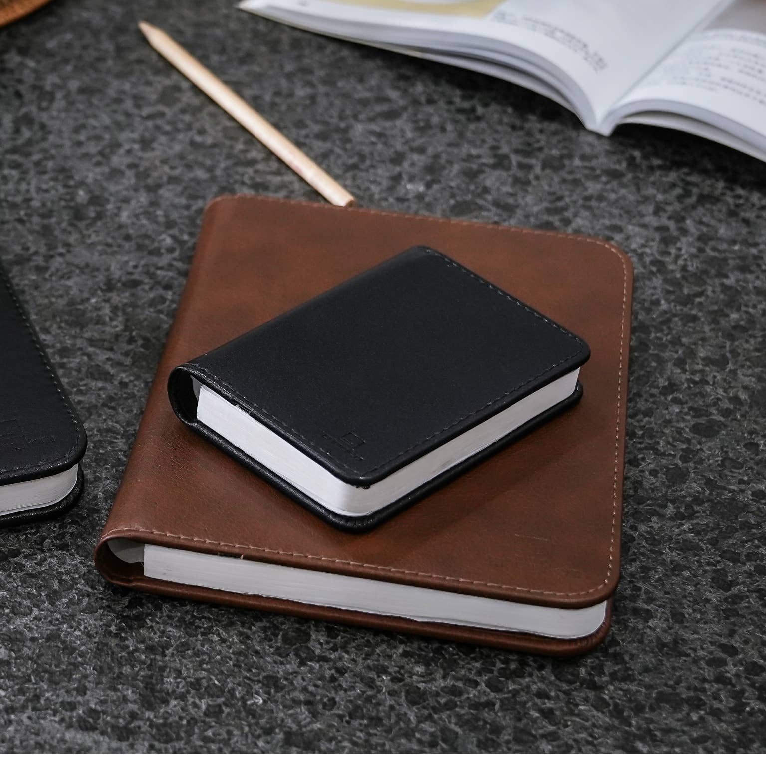 Bonded Black Leather Smart Book Light -  from The Bookhouse Broughty Ferry- Just £34.99! Shop now