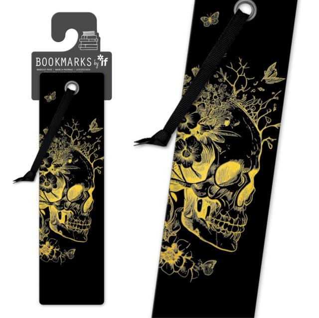 Quirky Bookmarks - Gold Skull - Gift from The Bookhouse Broughty Ferry- Just £3.99! Shop now