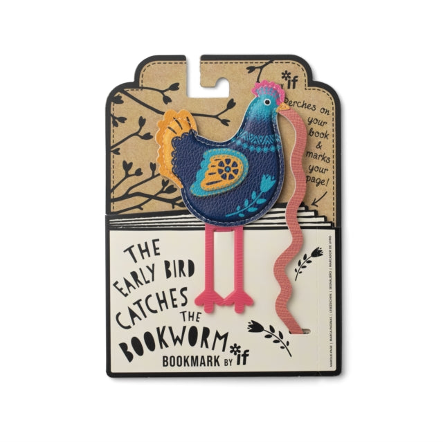 Early Bird Catches the Bookworm Bookmark - Chicken - Gift from The Bookhouse Broughty Ferry- Just £9.99! Shop now