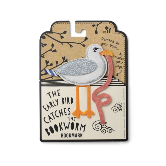 Early Bird Catches the Bookworm Bookmark - Seagull - Gift from The Bookhouse Broughty Ferry- Just £9.99! Shop now