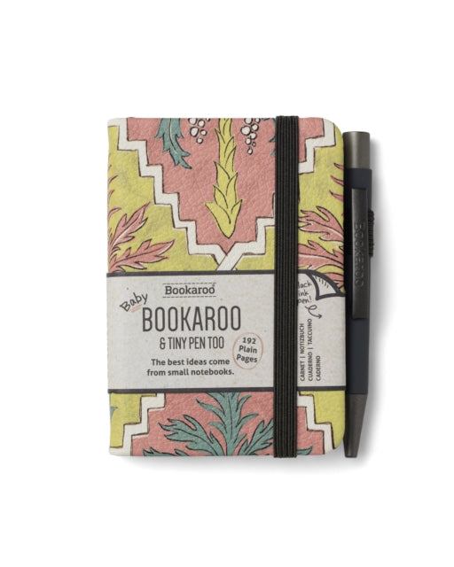 Bookaroo - A7 Baby Notebook & Pen - Pastels Charcoal - Palm - Gifts and Toys from The Bookhouse Broughty Ferry- Just £9.99! Shop now