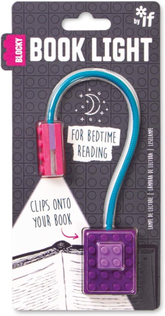 Blocky Book Light - Purple - Book from The Bookhouse Broughty Ferry- Just £8.99! Shop now