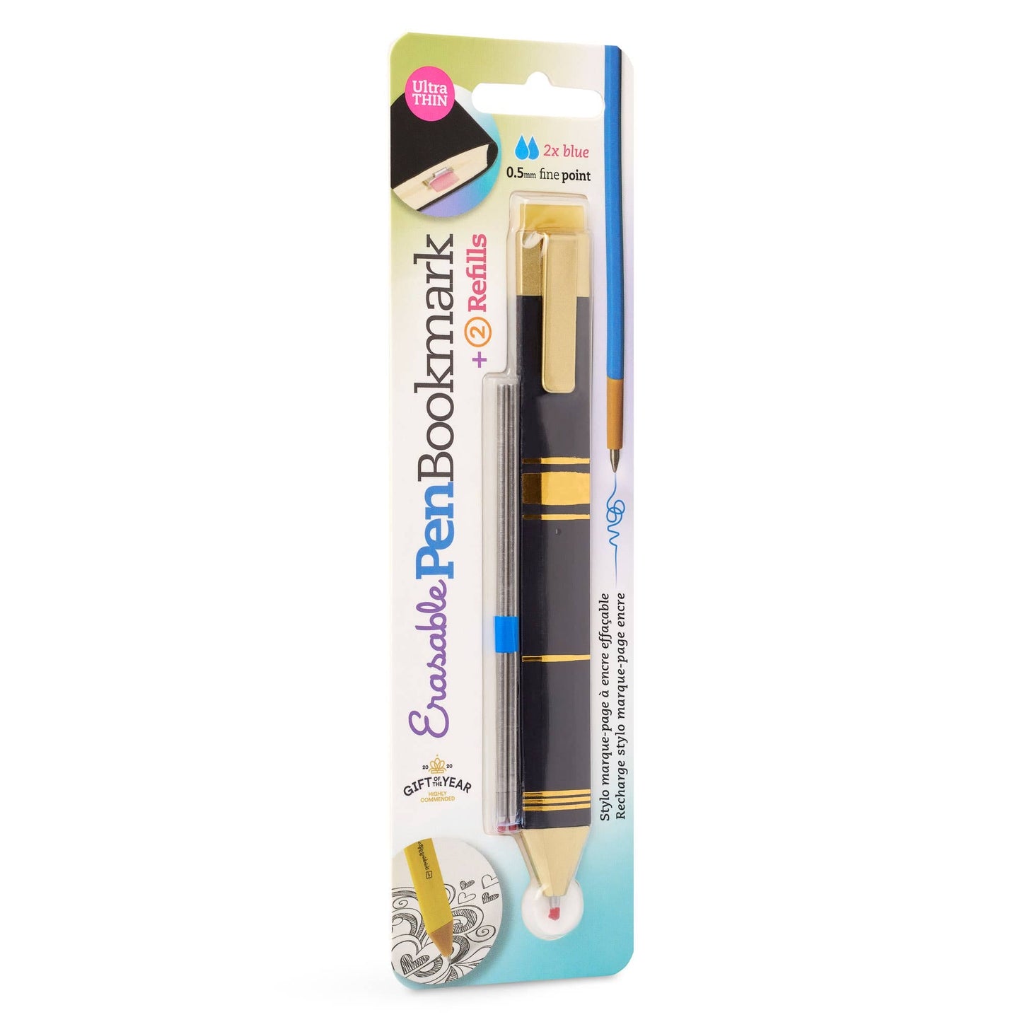 Pen Bookmark, 3-in-1 Erasable Gel Pen/Bookmark inc 2 refills -  from The Bookhouse Broughty Ferry- Just £4.99! Shop now