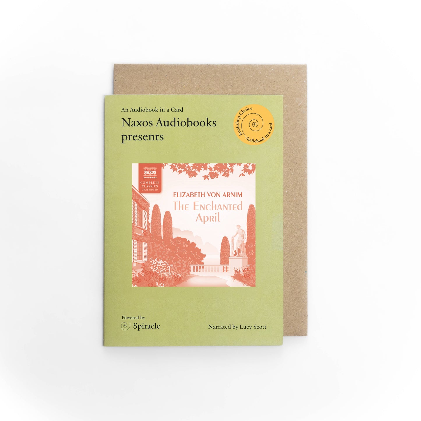Audiobook In A Card: The Enchanted April  -  from The Bookhouse Broughty Ferry- Just £12! Shop now