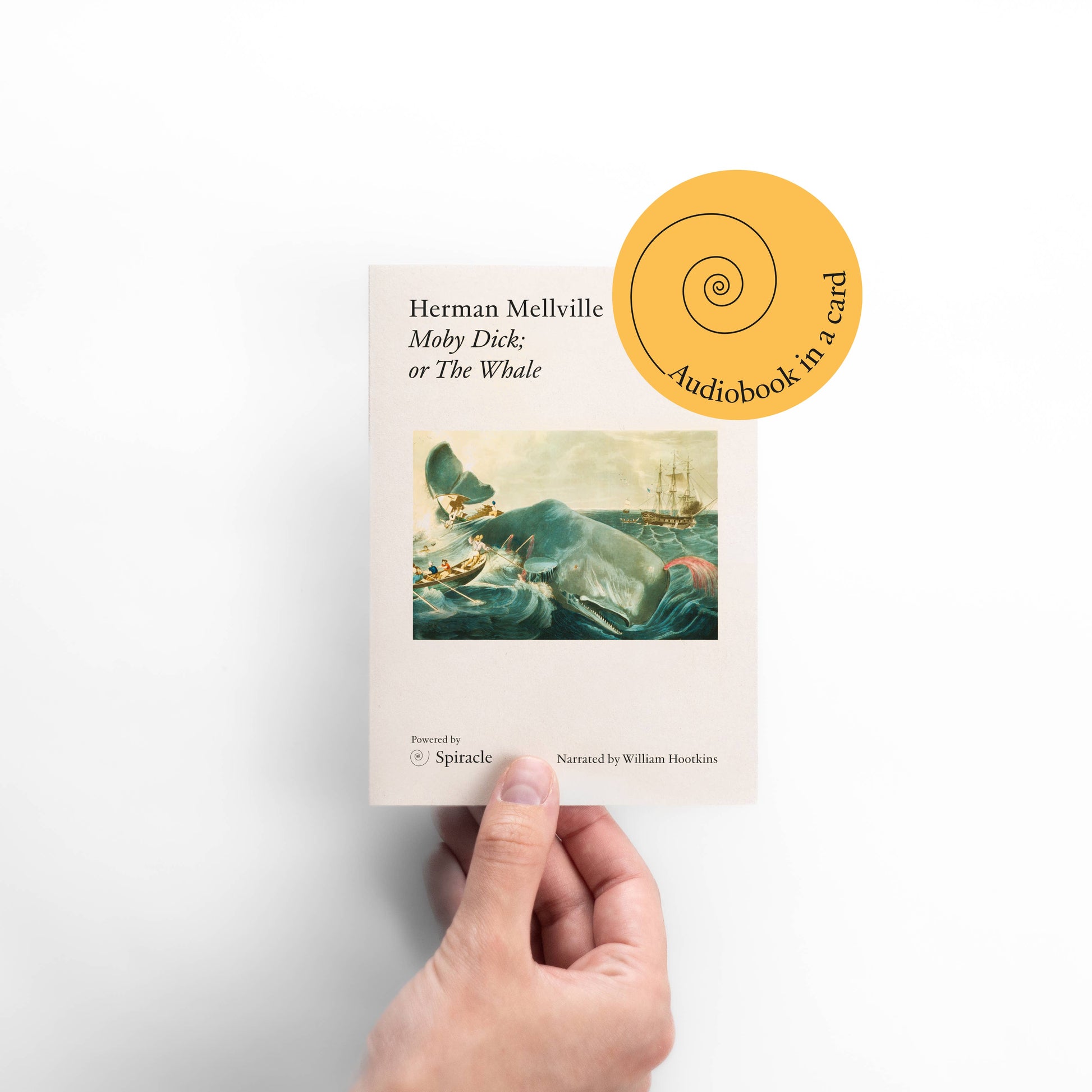 Audiobook in a Card: Moby Dick by Herman Melville -  from The Bookhouse Broughty Ferry- Just £12! Shop now