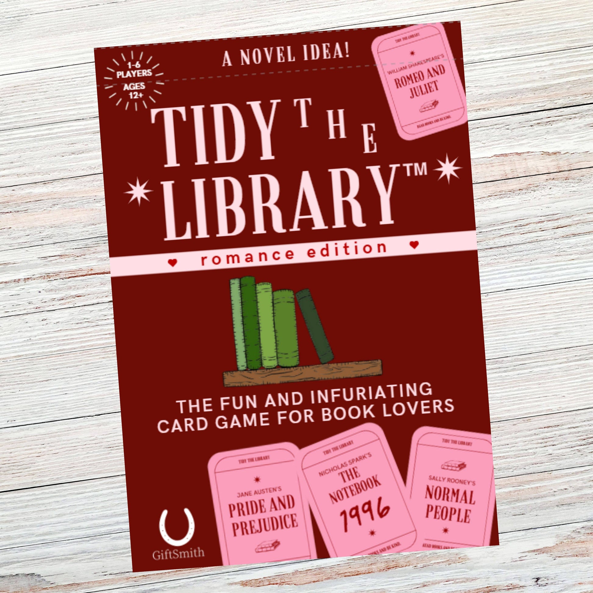 TIDY THE LIBRARY: The Romance Edition - Bookish Card Game -  from The Bookhouse Broughty Ferry- Just £10! Shop now