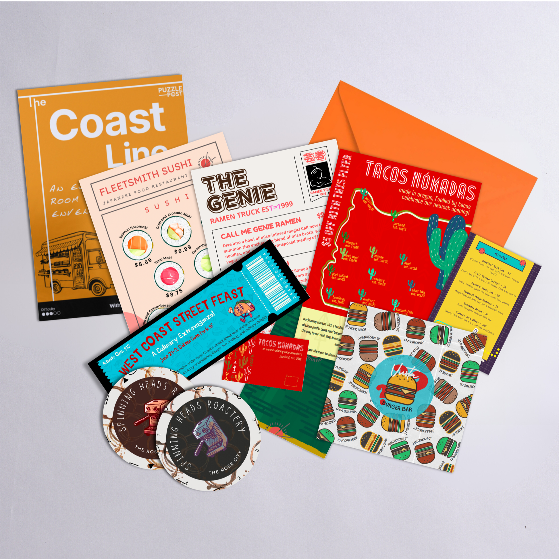 Escape Room in an Envelope: The Coast Line Board Game -  from The Bookhouse Broughty Ferry- Just £13.99! Shop now