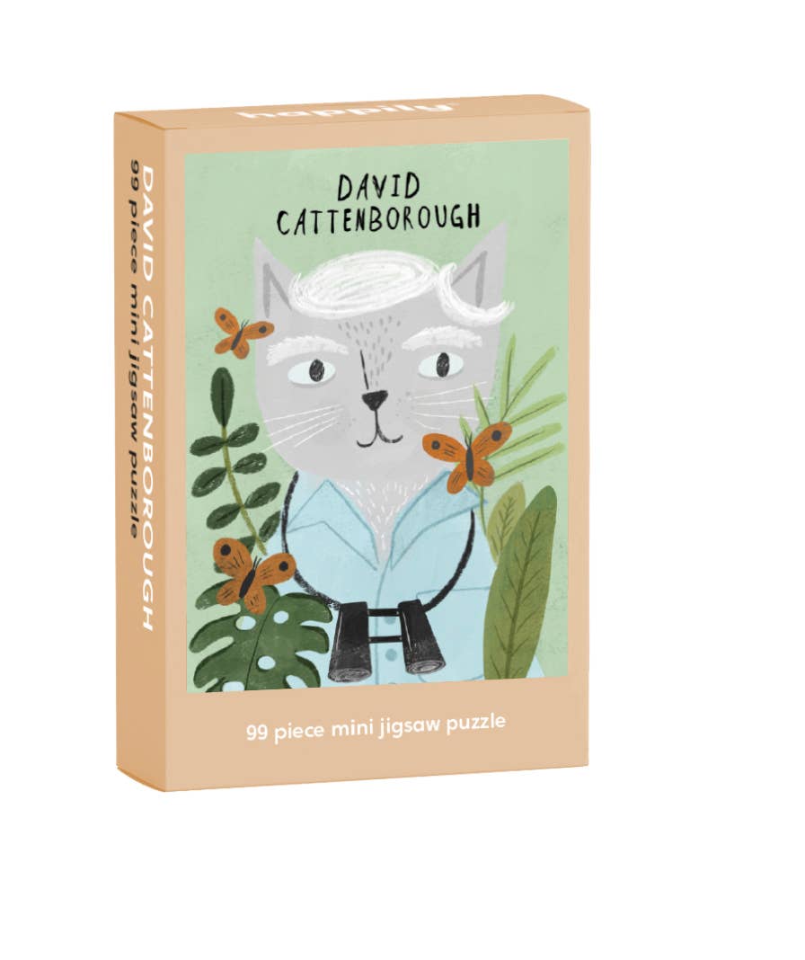 David Cattenborough - 99 Piece Mini Cat Jigsaw Puzzle -  from The Bookhouse Broughty Ferry- Just £6! Shop now