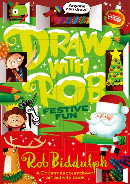 Draw With Rob: Festive Fun - Book from The Bookhouse Broughty Ferry- Just £7.99! Shop now