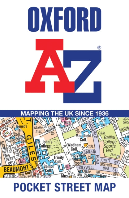 Oxford A-Z Pocket Street Map - Book from The Bookhouse Broughty Ferry- Just £3.99! Shop now