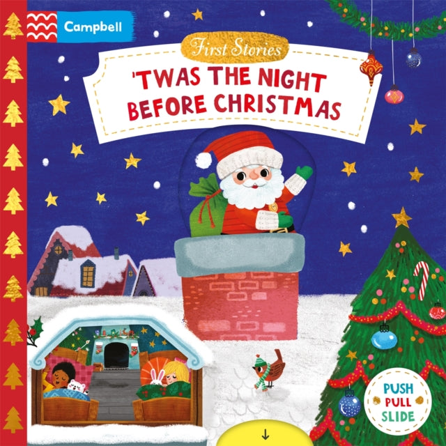 'Twas the Night Before Christmas : A Push, Pull and Slide book - the perfect Christmas gift for toddlers! - Book from The Bookhouse Broughty Ferry- Just £6.99! Shop now