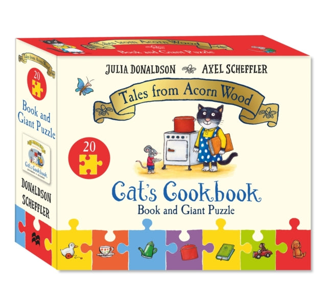 Cat's Cookbook Book and Giant Puzzle Gift Set - Book from The Bookhouse Broughty Ferry- Just £14.99! Shop now