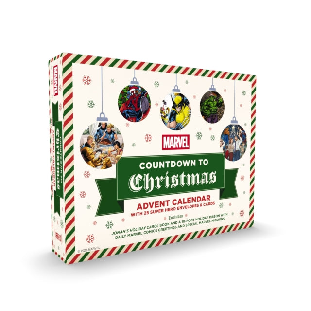 Marvel Countdown to Christmas : Advent Calendar with 25 Super-Hero Envelopes and   Cards - Book from The Bookhouse Broughty Ferry- Just £19.99! Shop now