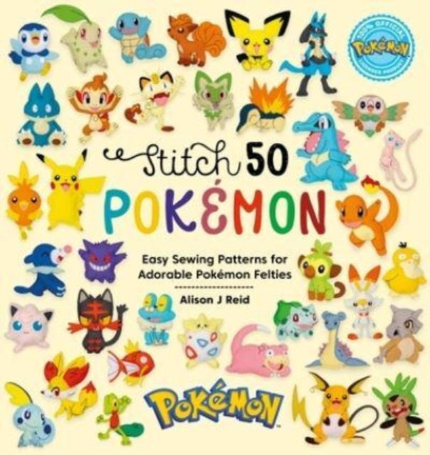 Stitch 50 PokeMon - Book from The Bookhouse Broughty Ferry- Just £15.99! Shop now