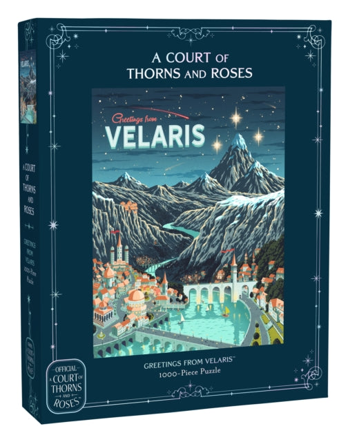 A Court of Thorns and Roses Official Greetings from Velaris 1000-Piece Puzzle - Book from The Bookhouse Broughty Ferry- Just £19.99! Shop now