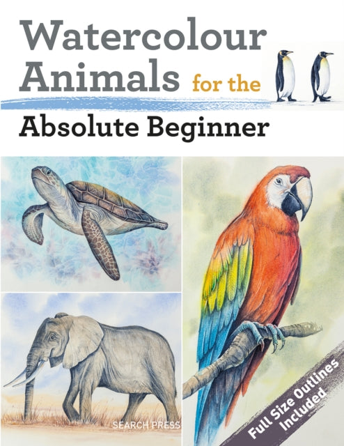 Watercolour Animals for the Absolute Beginner - Book from The Bookhouse Broughty Ferry- Just £12.99! Shop now