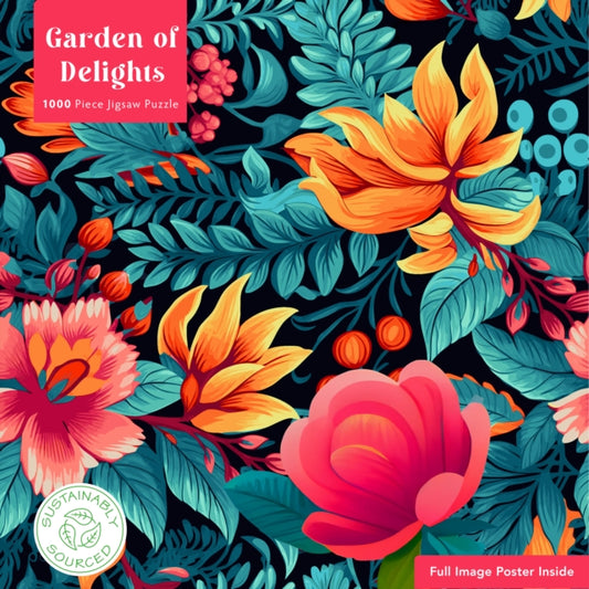 Adult Sustainable Jigsaw Puzzle Garden of Delights : 1000-pieces. Ethical, Sustainable, Earth-friendly - Book from The Bookhouse Broughty Ferry- Just £14.99! Shop now
