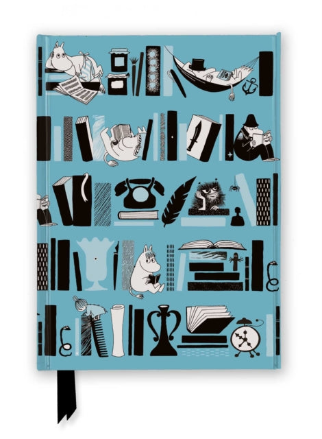 Moomin Bookshelves: Pale Blue (Foiled Journal) - Book from The Bookhouse Broughty Ferry- Just £10.99! Shop now
