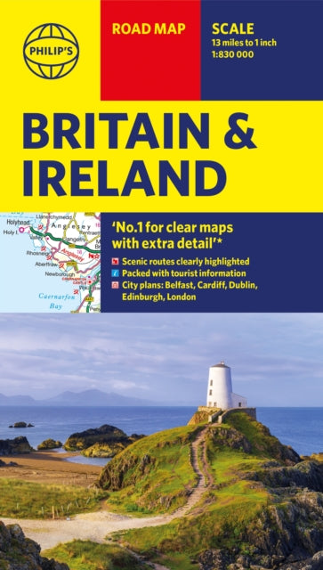 Philip's Britain and Ireland Road Map: with Town plans - Philip's Sheet Maps (Sheet map) - Book from The Bookhouse Broughty Ferry- Just £7.99! Shop now