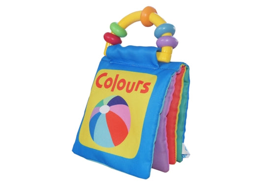 Happy Baby Colours : Rattle and Cloth Book - Book from The Bookhouse Broughty Ferry- Just £9.99! Shop now