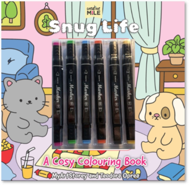Snug Life: A Cosy Colouring Book and Markers - Book from The Bookhouse Broughty Ferry- Just £9.99! Shop now