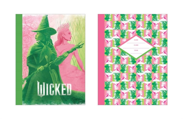 Wicked Pink & Green Composition Notebook Set (Set of 2) - Book from The Bookhouse Broughty Ferry- Just £8.99! Shop now