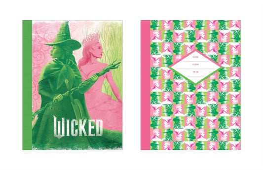 Wicked Pink & Green Composition Notebook Set (Set of 2) - Book from The Bookhouse Broughty Ferry- Just £8.99! Shop now